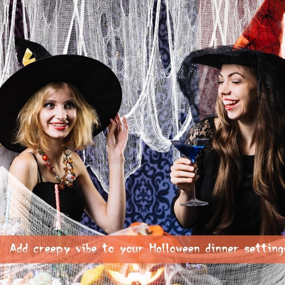 12 Pack White Halloween Creepy Cloth - Picture 1 of 4